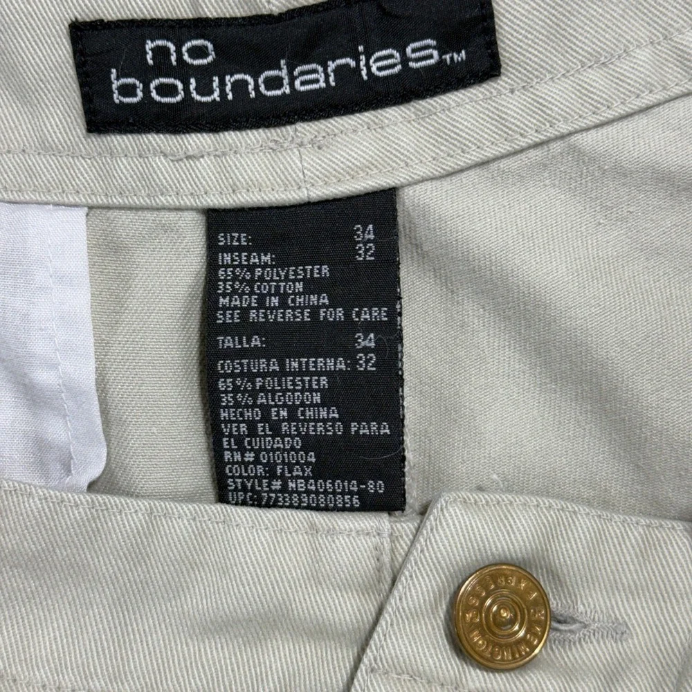 No‎ Boundaries Convertible Cargo Pants Mens 34 Flax Tan NB406014-80